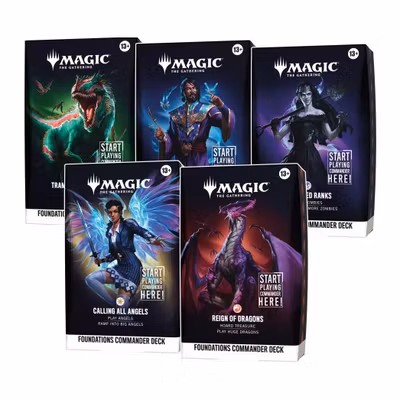 Magic: The Gathering - Foundations Commander Deck Bundle (set of 5)