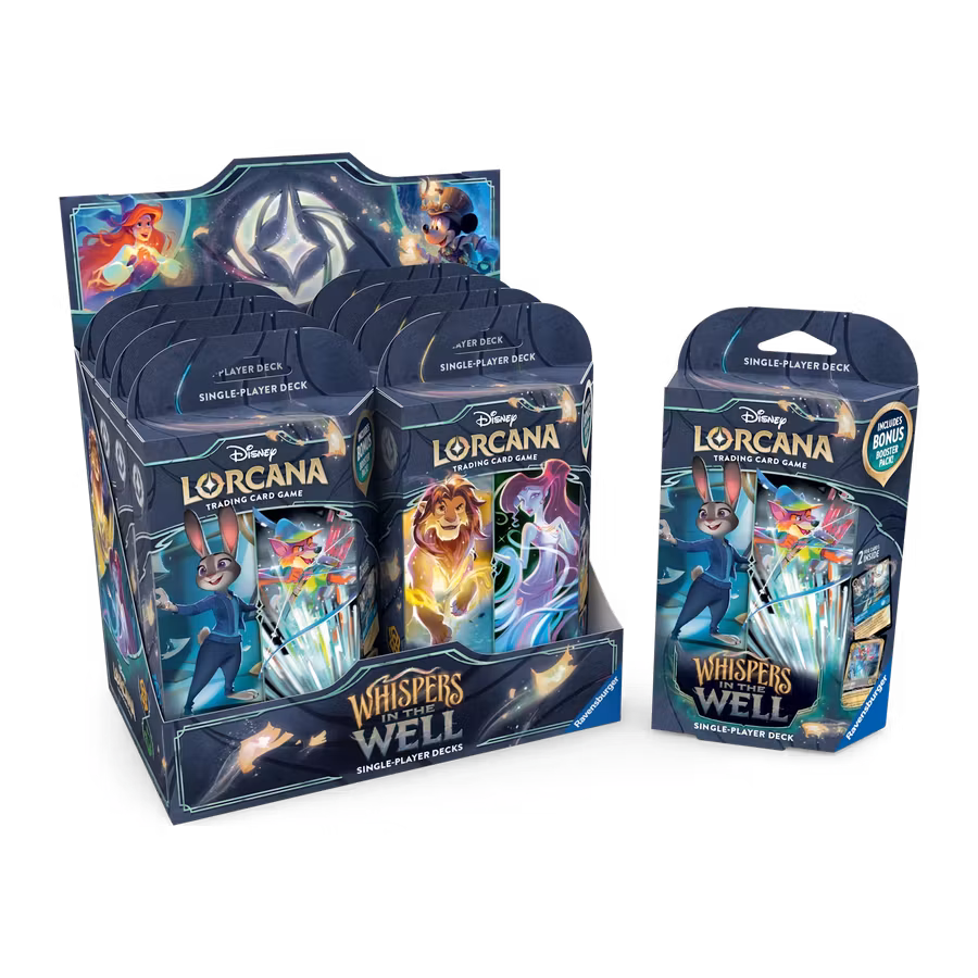 Disney Lorcana: Set 10 - Whispers in the Well - Starter Deck Display