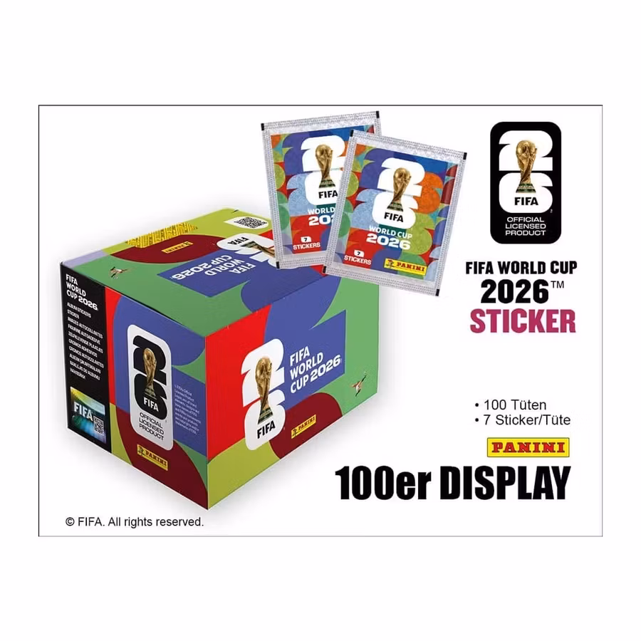 Panini FIFA World Cup 2026 – Sticker Display (100 paket)