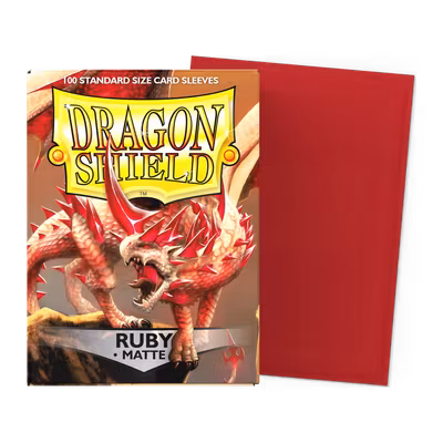 Dragon Shield Standard Matte – Ruby (100)