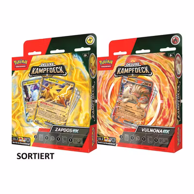 Pokémon PKM Deluxe Battle Deck Zapdos-ex / Vulnona-ex DE - EVT 22. März 2024