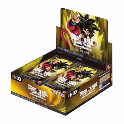Dragon Ball Super Card Game Fusion World FB03 Raging Roar Booster Display