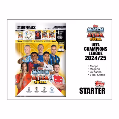 Topps Match Attax Extra UEFA Champions League 2024/25 – Starter Pack