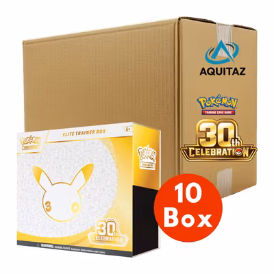 Pokémon TCG: 30th Celebration Elite Trainer Box Case (10 Boxes)