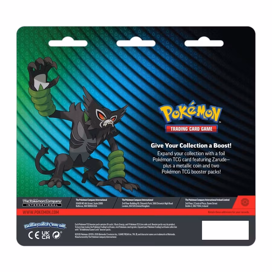 Pokémon TCG: Zarude 2-Pack Blister