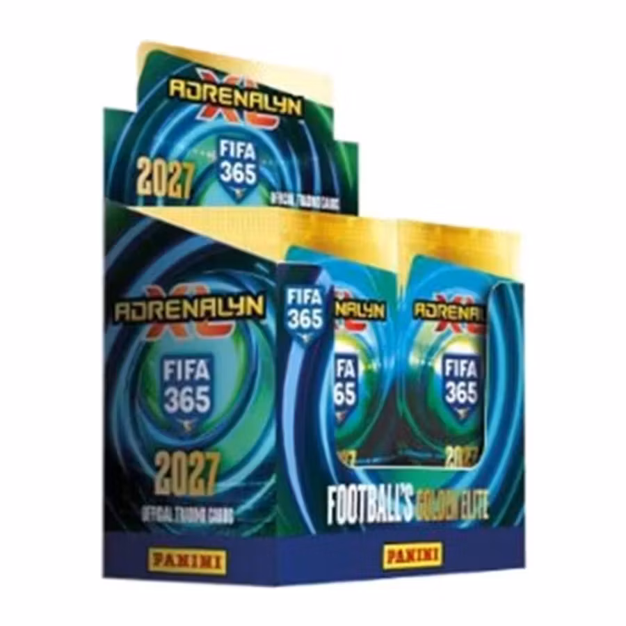 Panini FIFA 365 2026/2027 Adrenalyn XL – Flow Pack Display med 24 paket