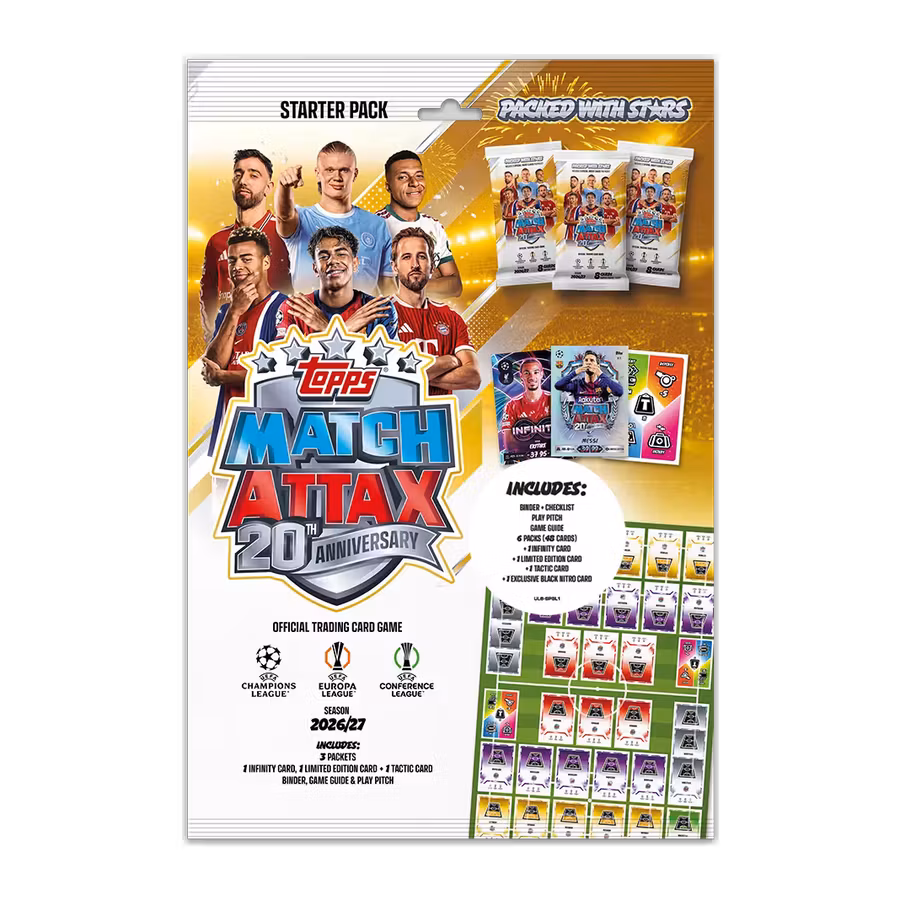 Topps Match Attax UEFA Club Competitions 2026/27 – Starter Pack