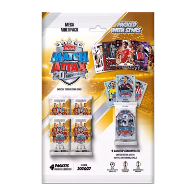Topps Match Attax UEFA Club Competitions 2026/27 – Mega Multipack
