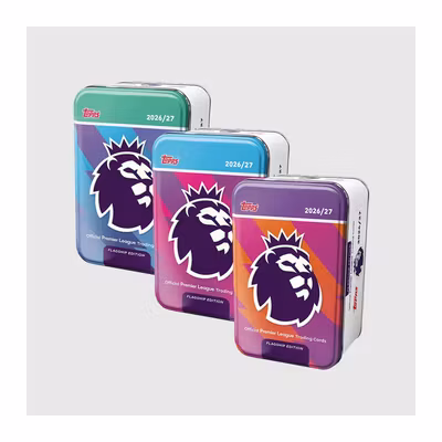 2026-27 Topps Premier League Super Tin (1 burk, slumpvis utförande av tre)