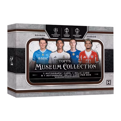 2025-26 Topps Museum Collection UEFA Club Competitions Soccer Hobby Box
