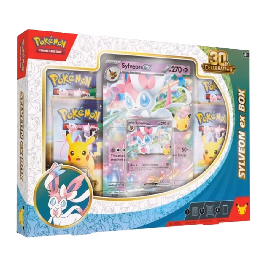 Pokémon TCG: 30th Celebration Sylveon ex Box