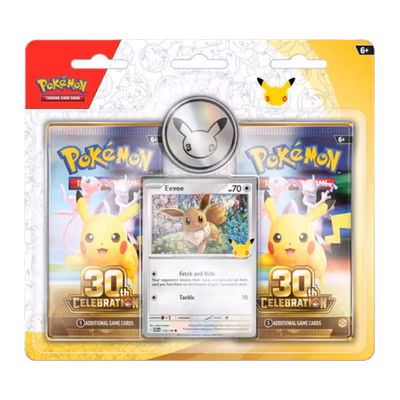 Pok&eacute;mon TCG: 30th Celebration Eevee 2-Pack Blister