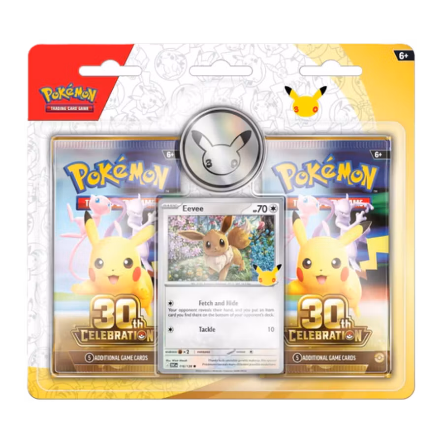 Pokémon TCG: 30th Celebration Eevee 2-Pack Blister