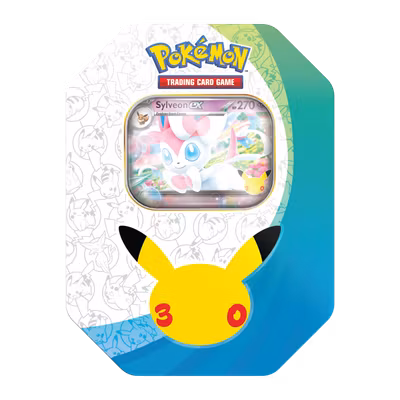 Pokémon TCG 30th Celebration Sylveon ex Collector's Tin