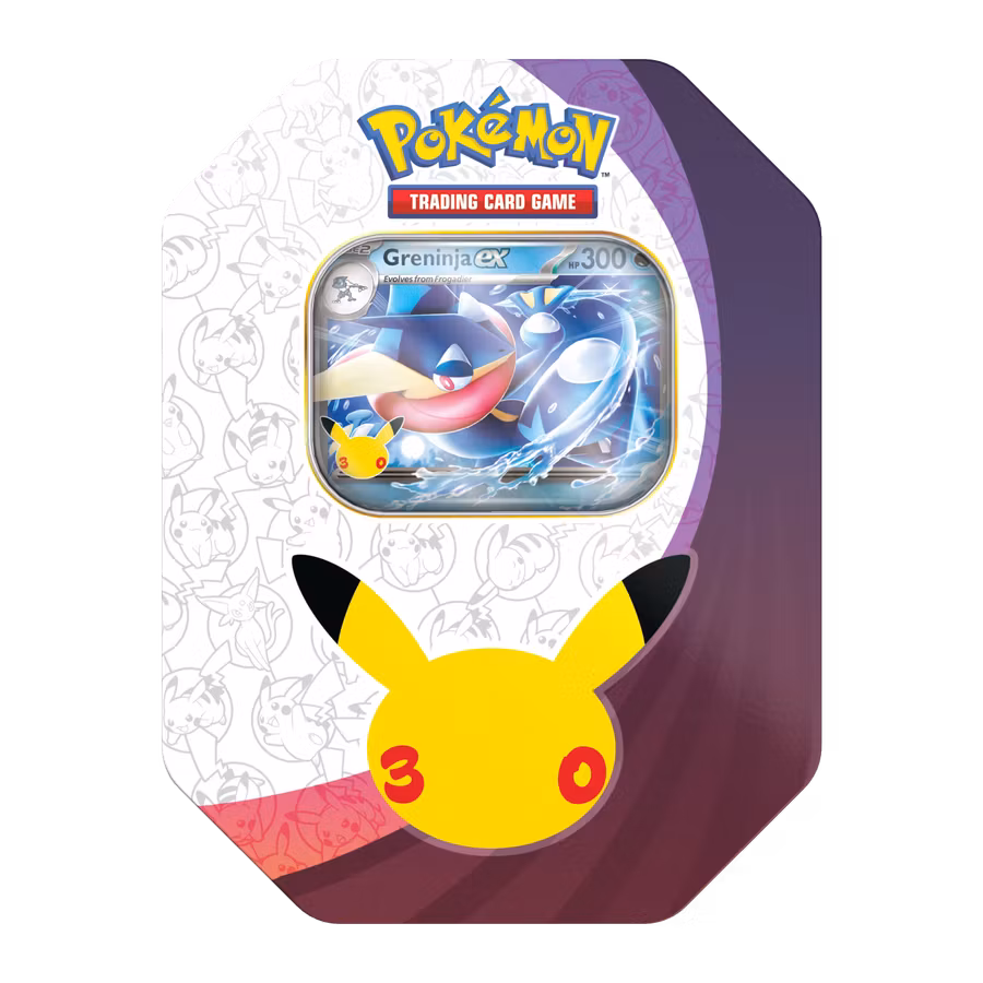 Pokémon TCG 30th Celebration Greninja ex Collector's Tin