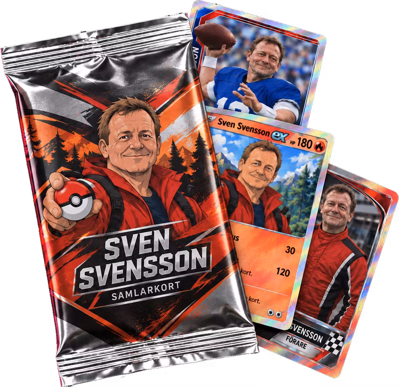 Foil pack med egna samlarkort