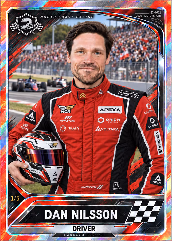 ditt kort i F1-stil