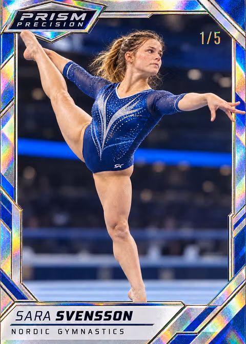 Sara Svensson som gymnastikkort