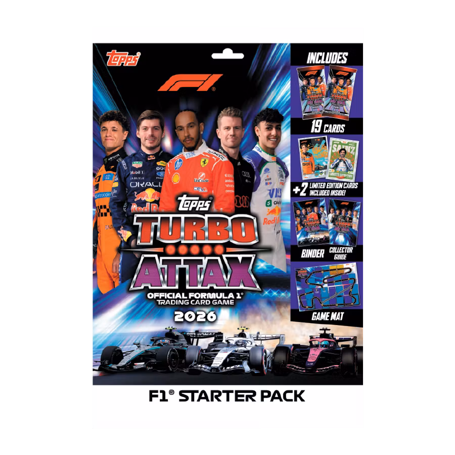 Topps Turbo Attax Formula 1 2026 – Starter Pack med album
