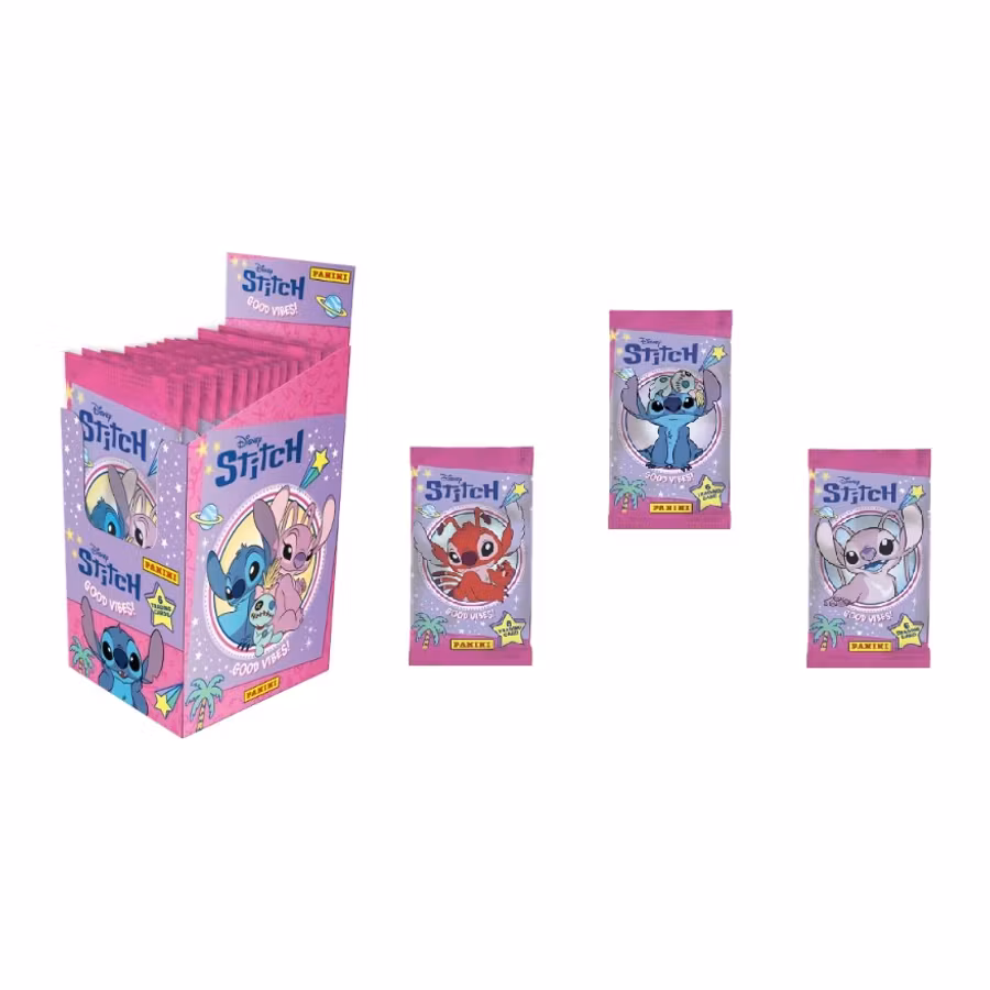 Panini Disney Stitch Good Vibes! Trading Cards – Display med 24 paket