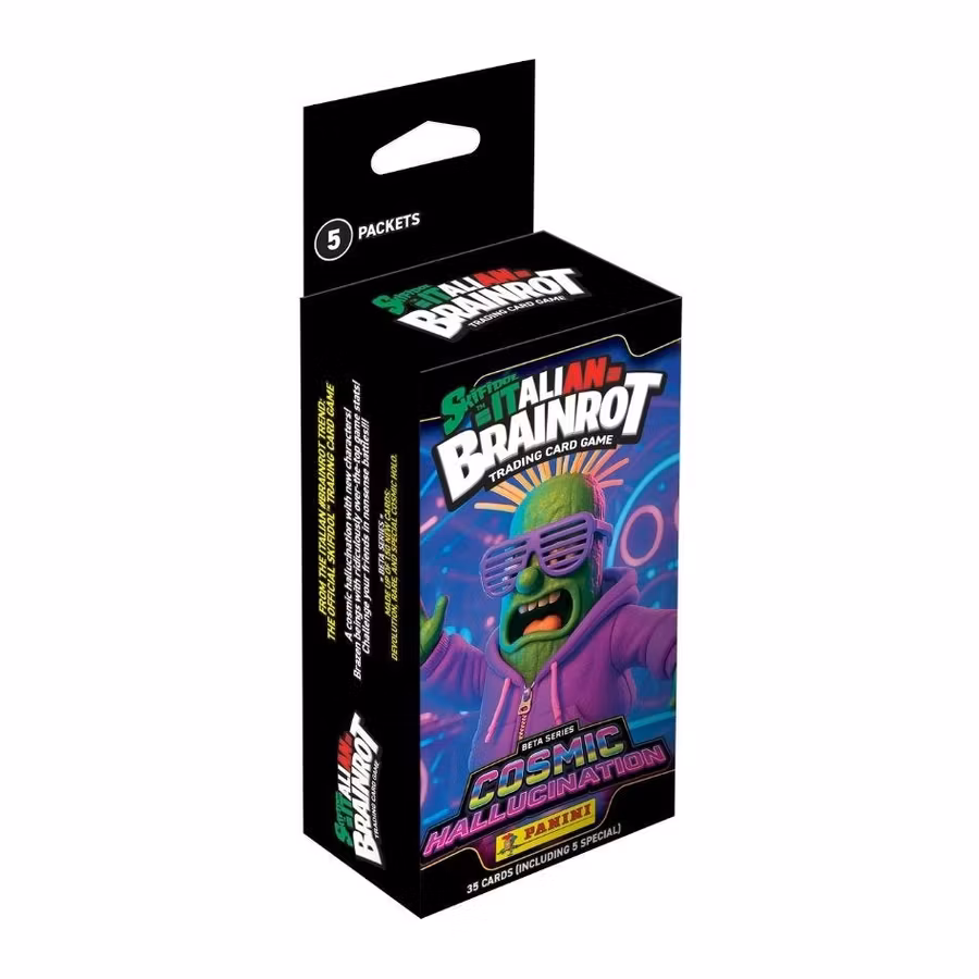 Panini Italian Brainrot Trading Card Game Series 2 Cosmic Hallucination – Eco Blister med 5 paket