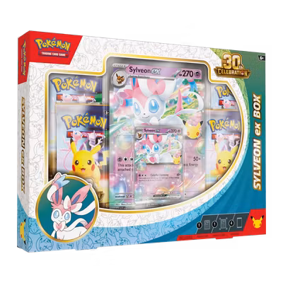 Pokémon TCG: 30th Celebration Sylveon ex Box