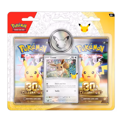 Pokémon TCG: 30th Celebration Eevee 2-Pack Blister
