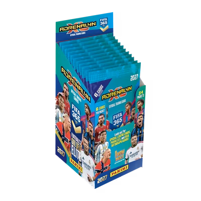 Panini FIFA 365 Adrenalyn XL 2027 – Flow Pack Display med 24 paket