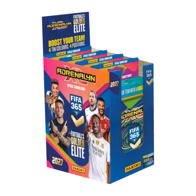 Panini FIFA 365 Adrenalyn XL 2027 – Pocket Tin, kartong om 4