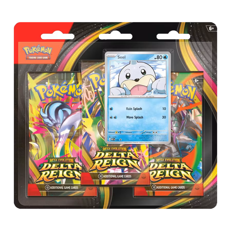 Pokémon TCG: Mega Evolution Delta Reign Seel 3-Pack Blister