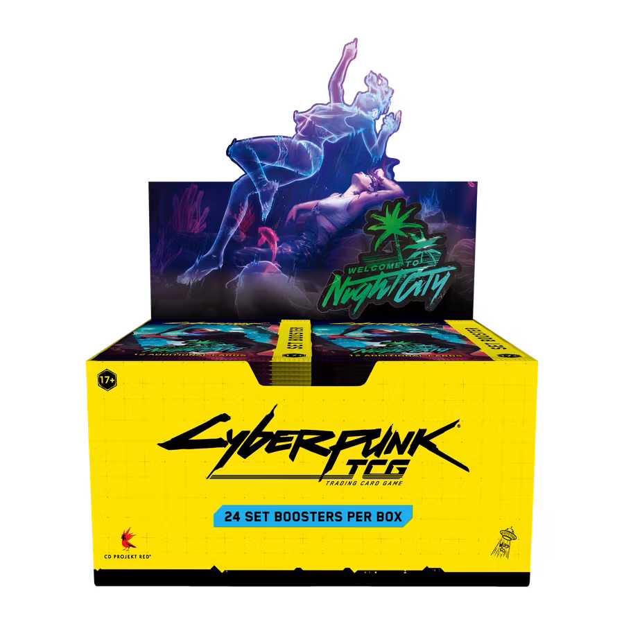 Cyberpunk TCG Welcome to Night City – Booster Display