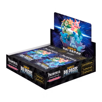 Palworld Official Card Game Dawn of Palpagos 2nd Edition (BP01) – Booster Display