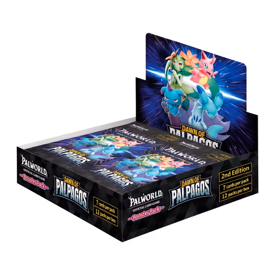 Palworld Official Card Game Dawn of Palpagos 2nd Edition (BP01) – Booster Display