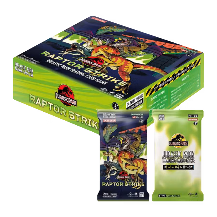 Jurassic Park Trading Card Game: Raptor Strike (EX-01) – Booster Display