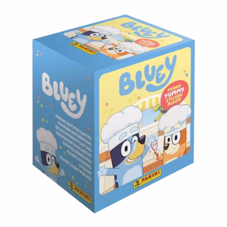 Panini Bluey Funny Yummy Sticker Collection – Display med 36 paket