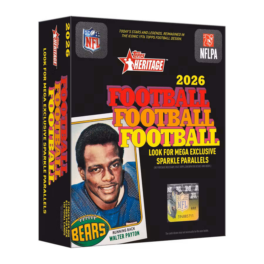 2026 Topps Heritage Football Mega Box