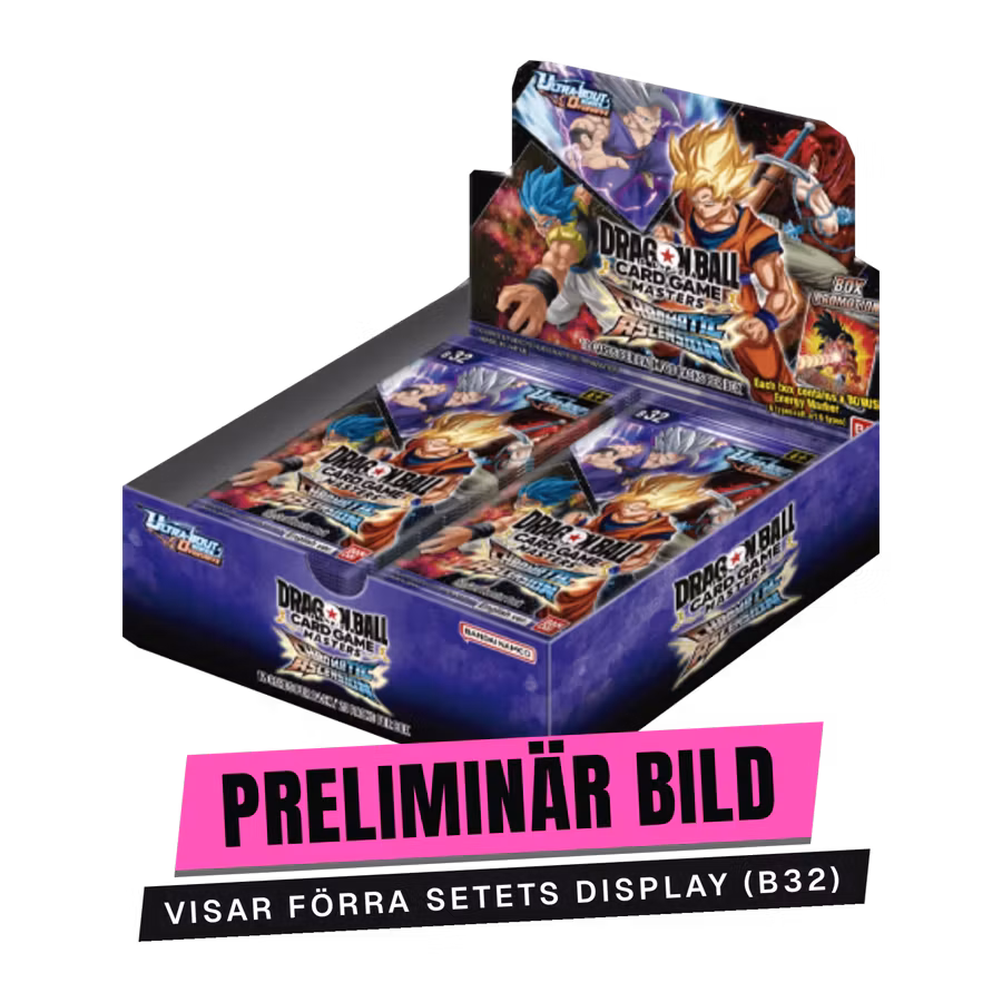 Dragon Ball Super Card Game Masters Zenkai Ultra Bout #6 (B33) Booster Display