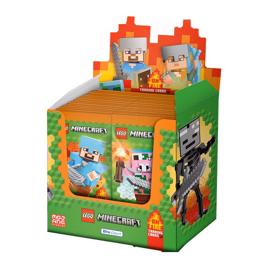 LEGO Minecraft On Fire Trading Cards Serie 3 – Booster Display (36 paket) (DE)