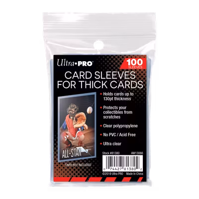 Ultra Pro Thick Card Sleeves 130pt – 100-pack