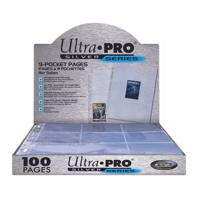 Ultra Pro Silver Series 9-Pocket Pages – 100-pack