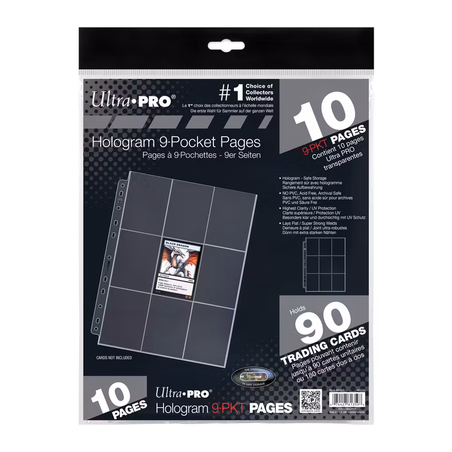 Ultra Pro Platinum Series 9-Pocket Pages – 10-pack