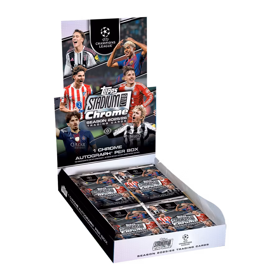 Topps Stadium Club Chrome UEFA Champions League 2025/26 – Hobby Box