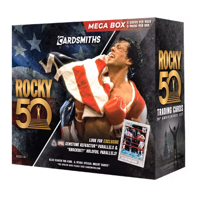 Cardsmiths Rocky 50th Anniversary Trading Cards – Mega Box