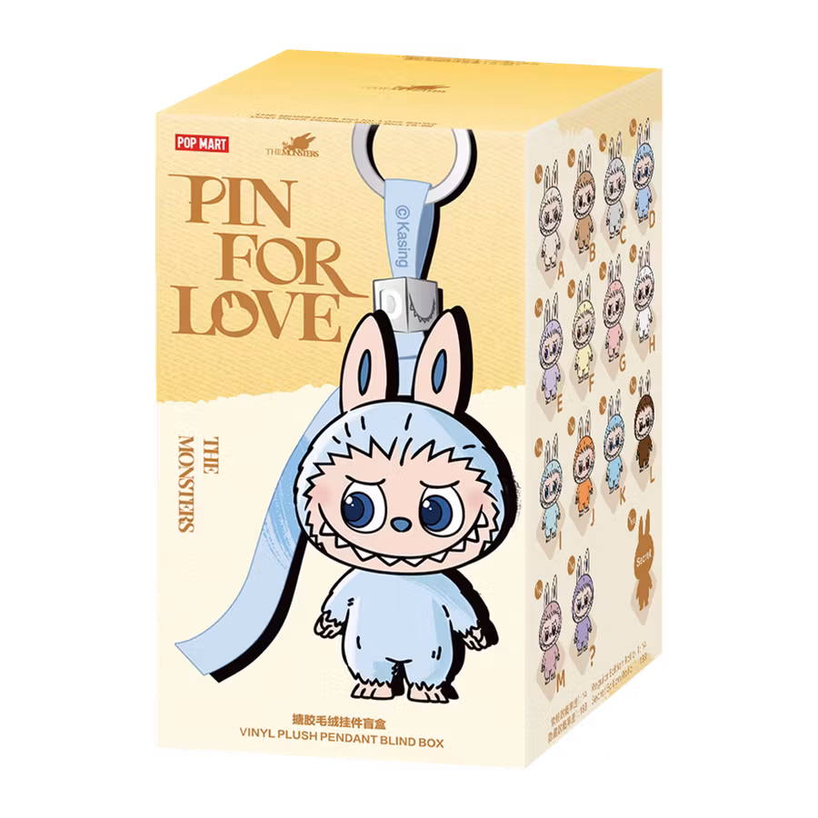 Pop Mart Labubu The Monsters Pin for Love Vinyl Plush Pendant (A–M) – Blind Box