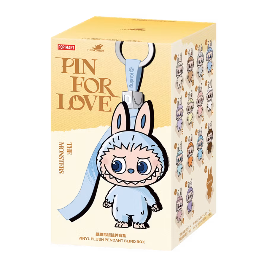 Pop Mart Labubu The Monsters Pin for Love Vinyl Plush Pendant (A–M) – Blind Box