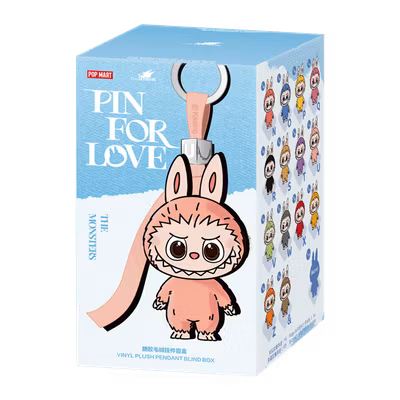 Pop Mart Labubu The Monsters Pin for Love Vinyl Plush Pendant (N–Z) – Blind Box