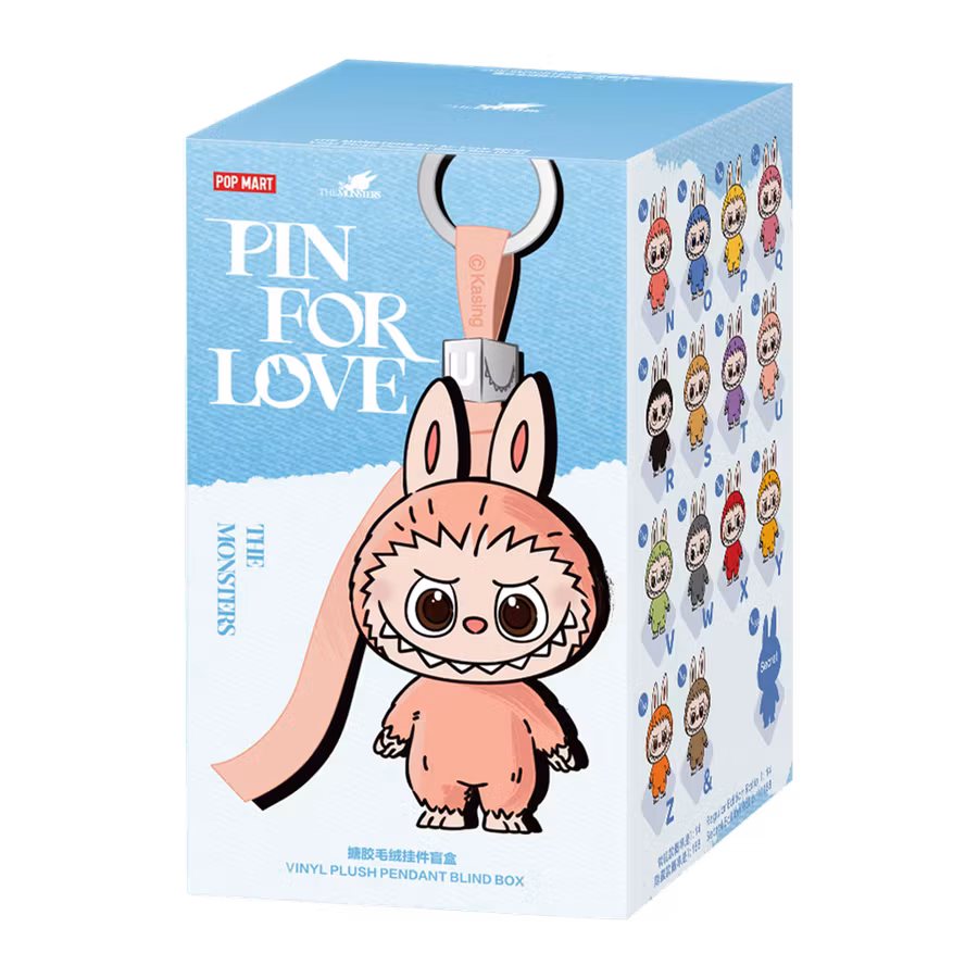 Pop Mart Labubu The Monsters Pin for Love Vinyl Plush Pendant (N–Z) – Blind Box