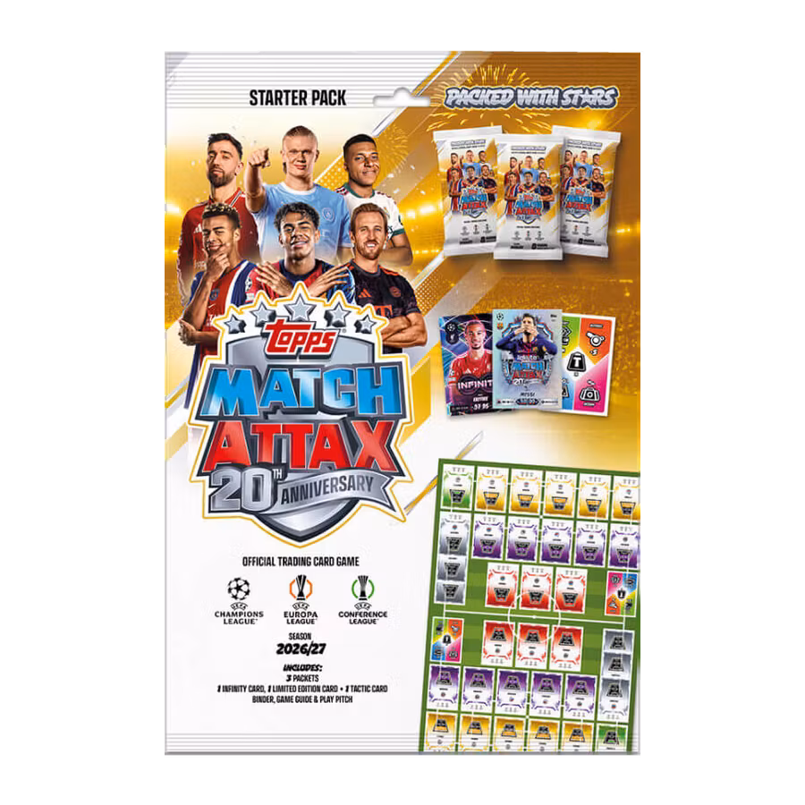 Topps Match Attax UEFA Club Competitions 2026/27 – Starter Pack