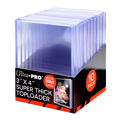 Ultra Pro Super Thick Toploader 260pt – 10-pack