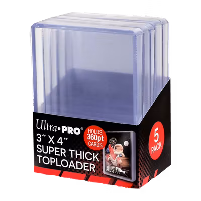Ultra Pro Super Thick Toploader 360pt – 5-pack